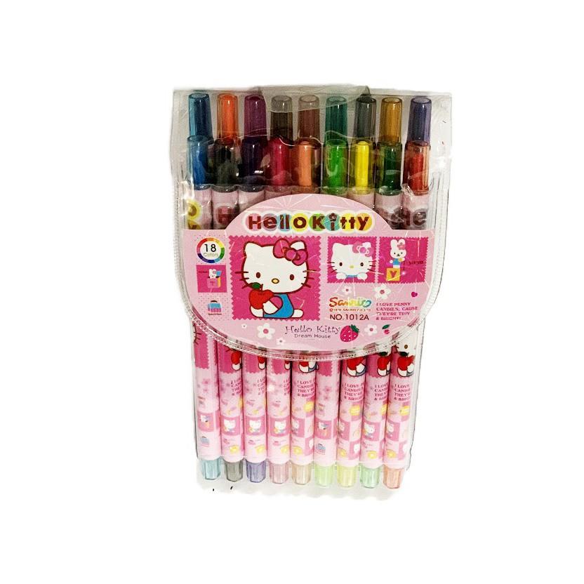 Sáp vặn Hello Kitty 18 màu 1012 - 18 màu