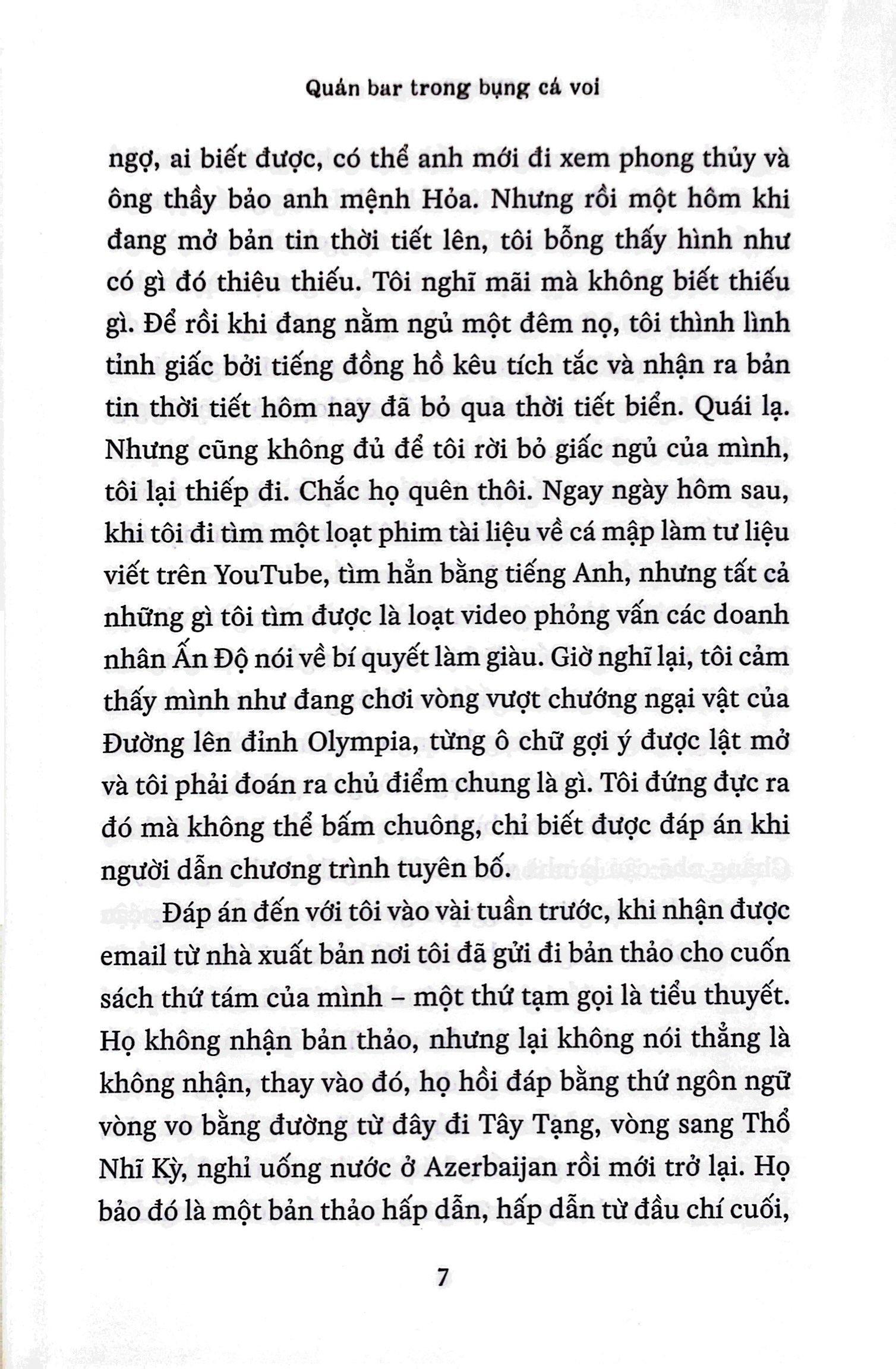 Quán Bar Trong Bụng Cá Voi