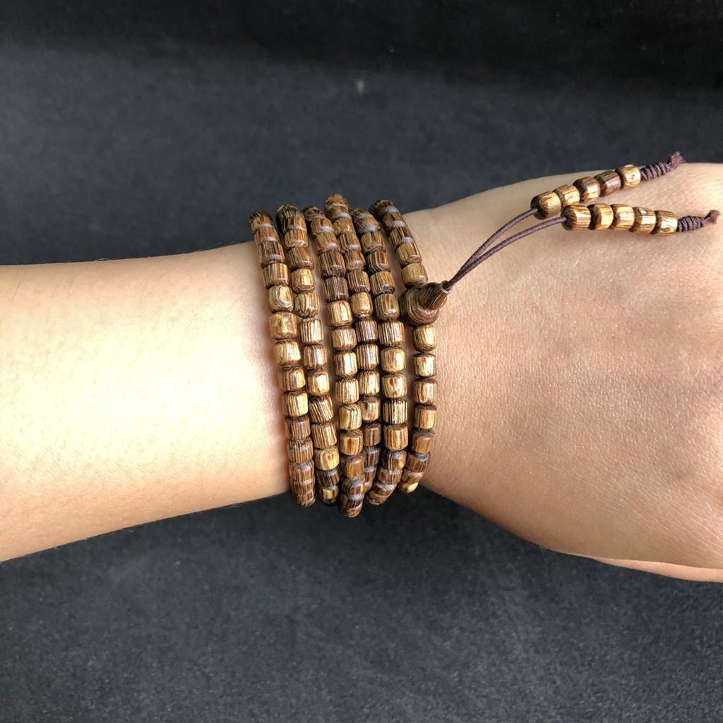 VÒNG TAY TRẦM HƯƠNG HẠT TRÚC 4LY 216 HẠT - MÃI- NHẤT LỘC - LINH MỘC HƯƠNG