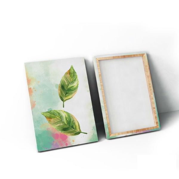 Bộ 3 Tranh Canvas Không Viền Treo Phòng Khách "Lá Có Đôi" W065