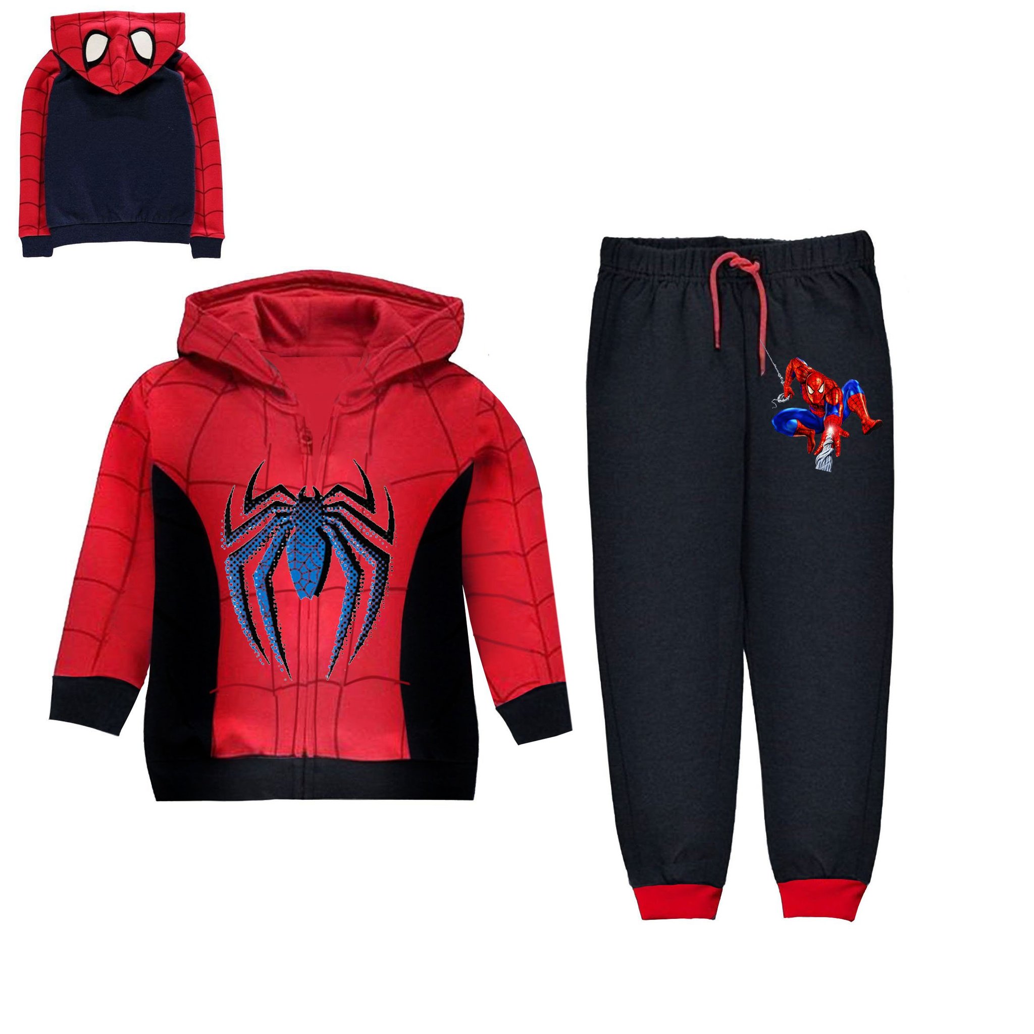 Bộ quần áo Hoodie cho bé - Spider-man,19-21kg, 105-110cm