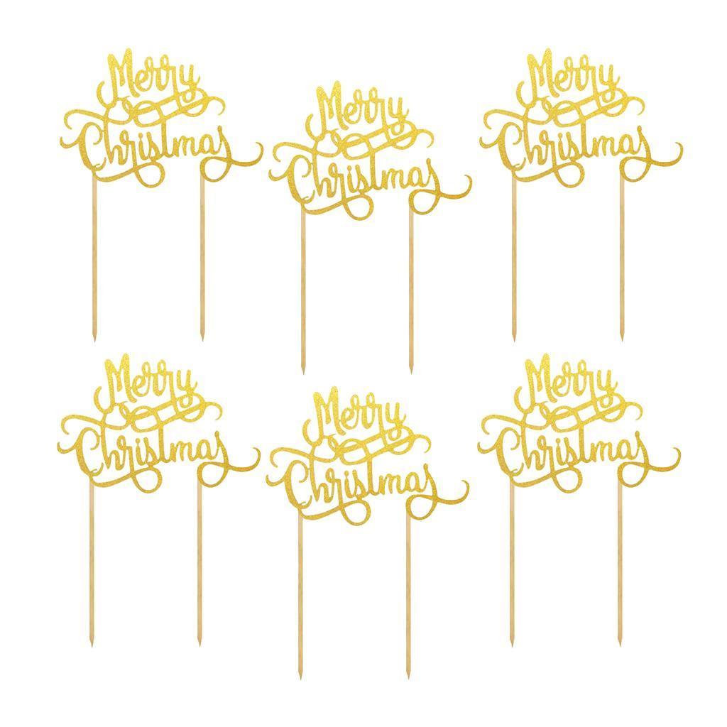 6Pcs Cake Topper Cupcake Toppers Picks Food