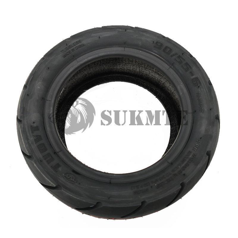 90/55-6 lốp không săm cho xe tay ga điện 10 inch 80/60-6 80/65-6 lốp máy hút chân không dây chống mài mòn mở rộng Color: Road tyre
