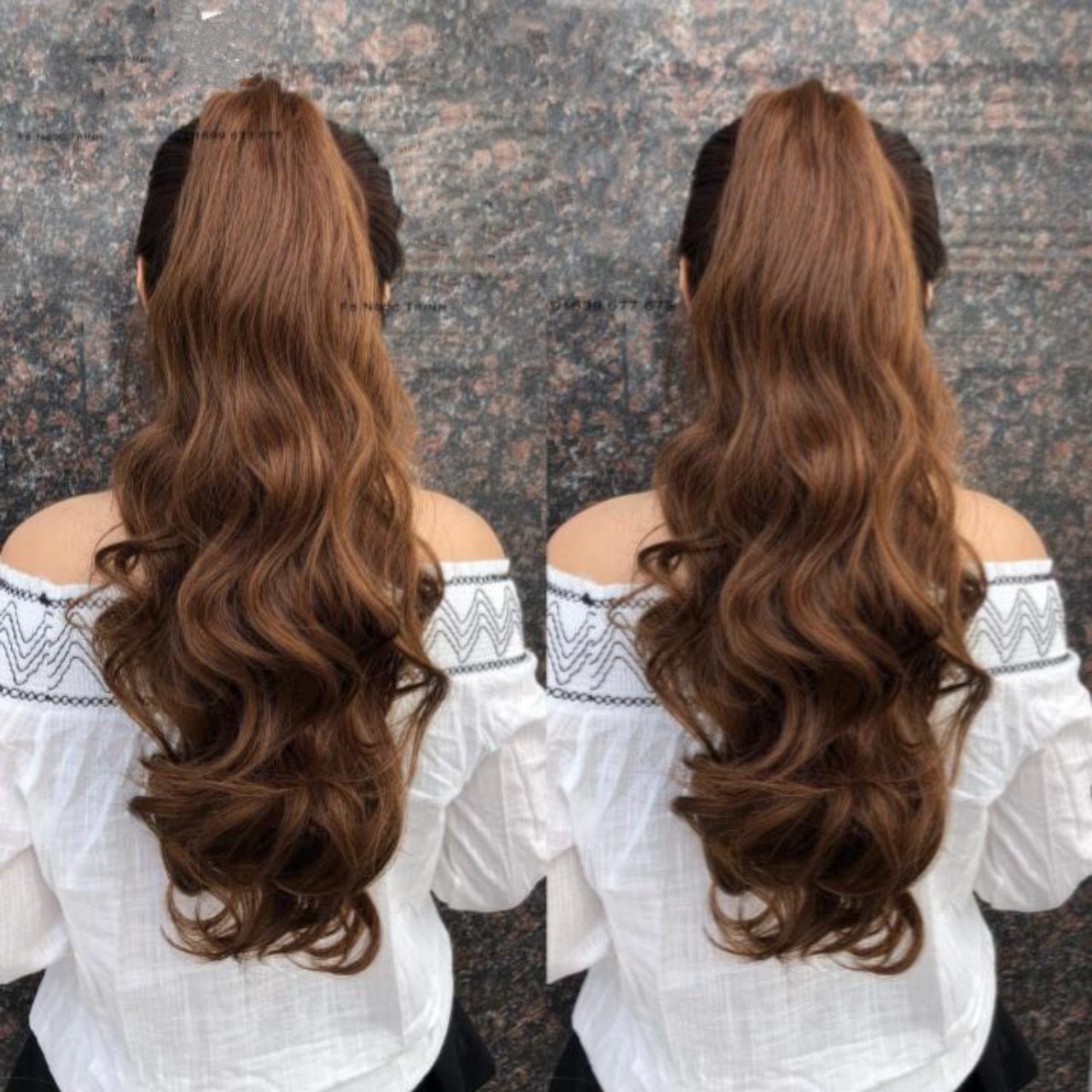 Tóc giả ngoặm xoăn, cam kết y hình, siêu sang chảnh, giống tóc thật 100%, chất tơ Hàn cao cấp, chịu nhiệt tốt có thể bấm, uốn, duỗi, gội