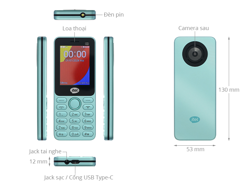 Điện thoại Itel it9211 - Hàng Chính Hãng