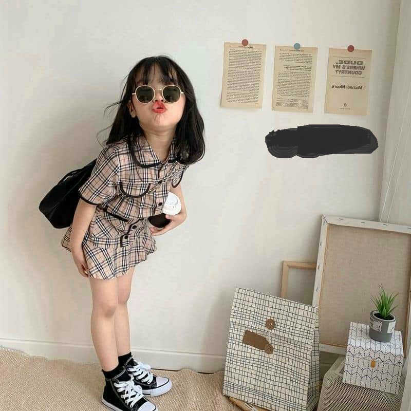 Đầm váy phong cách cho bé gái size 12-35kg chất kate lụa mềm mát