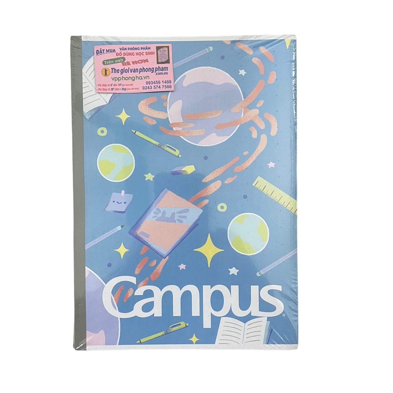 [MẪU MỚI 2023] Vở Campus ENJOY THE MOMENT 200 trang dòng kẻ ngang - Mua 5 quyển tặng bút nhớ dòng