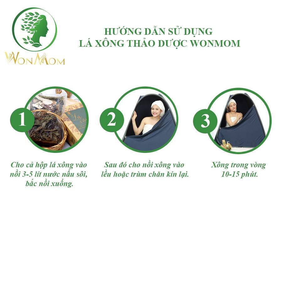 Lá xông thải độc, giải cảm, sáng da Wonmom - 70 Gr