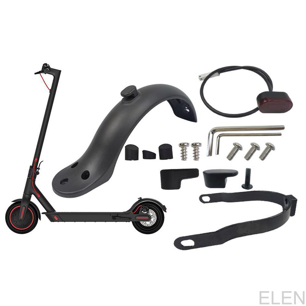 Rear Fender Compatible for Xiaomi M365 1S Essential Pro and Pro2 Scooters Complete Kit with Bracket and Protective ELEN