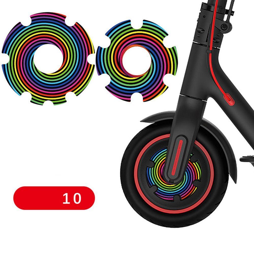 2Pcs Electric Scooter Front Wheel Sticker PVC Waterproof Motor Protective Cover Shell Kick Scooter Parts for Xiaomi M365/1s/pro2