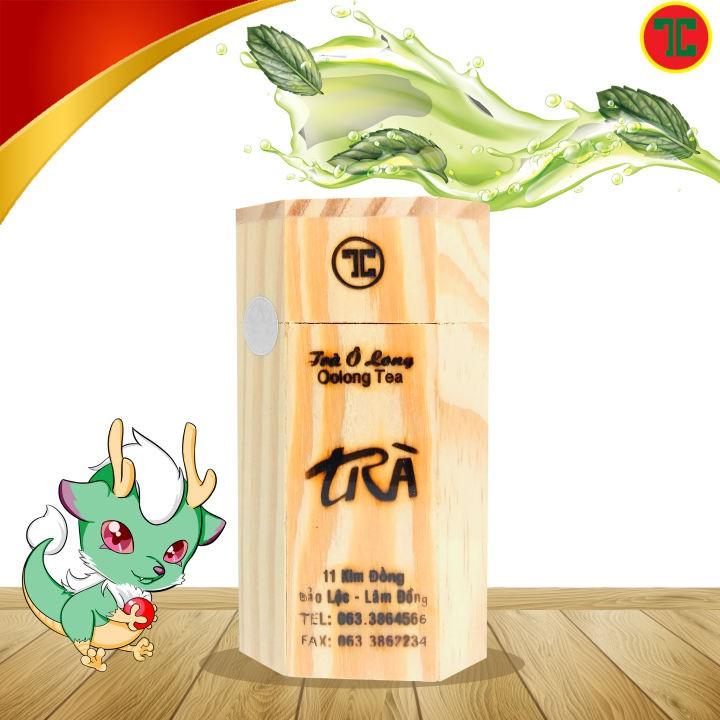 [TÂM CHÂU] Trà Oolong Hộp Gỗ 100G