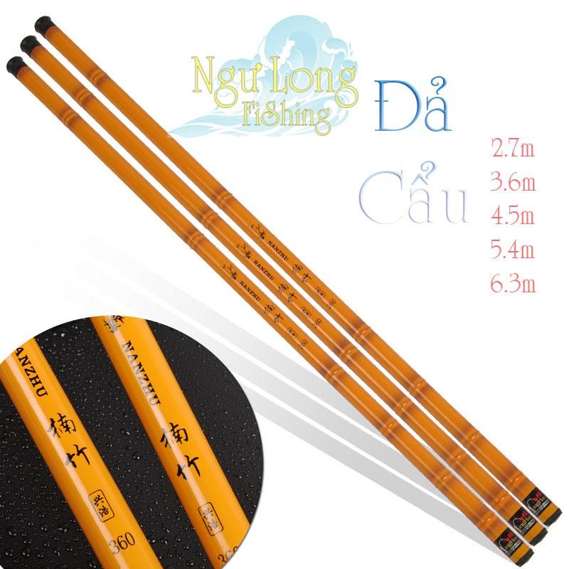 Cần câu tay Đả Cẩu 3H vàng trúc thu gọn 60cm câu đơn rô phi, thích hợp câu cảm giác CĐ-5