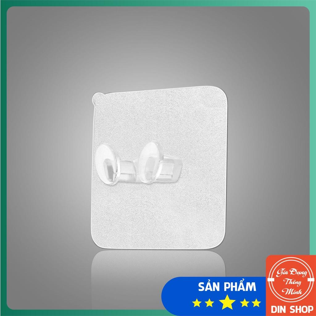 Móc treo phích cắm TIỆN DỤNG Móc treo dây điện dán tường 2 chấu trong suốt siêu dính tiện dụng