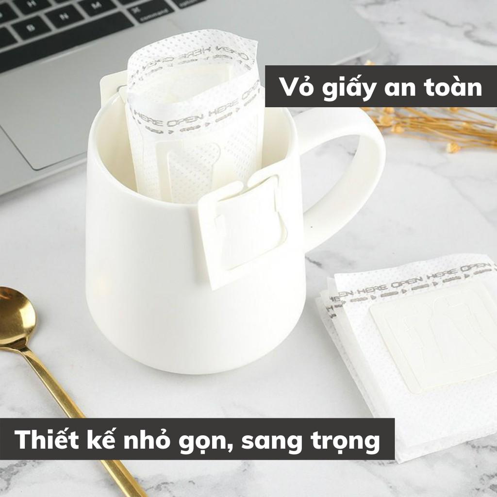 Vỏ Phin Giấy Cà Phê túi lọc cafe pha cực nhanh giảm vị đắng phù hợp với công sở khi có khách hoặc đi du lịch (có bán sỉ)