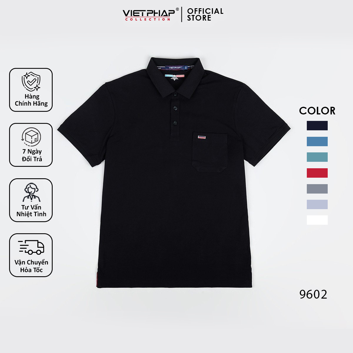 Áo Thun 4 Chiều Màu Cao Cấp VIỆT PHÁP / Form Suông- Chất liệu cotton co dãn và thấm hút mồ hôi tốt 9602