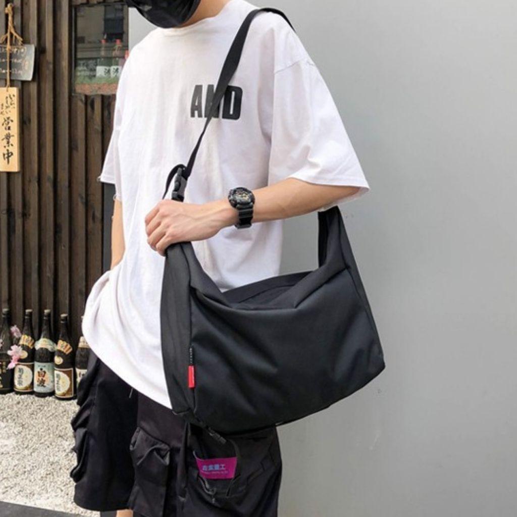Túi Đeo Chéo Vải Canvas Nam/Nữ Đi Học Đi Chơi Du Lịch Vải Chống Nước – Túi Tote Thời Trang Hàn Quốc CV4