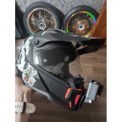 BỘ GẮN GOPRO VÀ ACTION CAM LÊN CẰM MŨ BẢO HIỂM FULLFACE - HÀNG NHẬP KHẨU