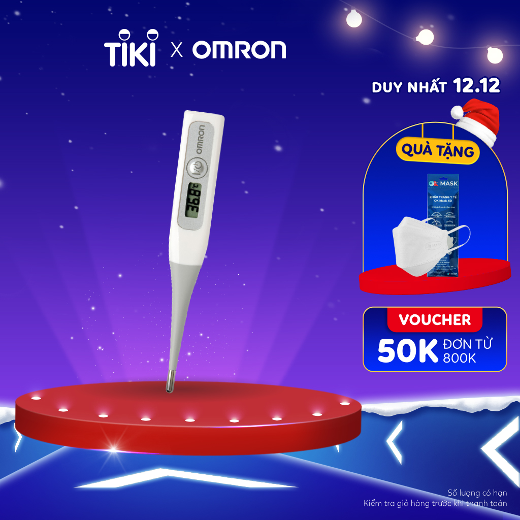 Bảo hành 2 Năm - Nhiệt kế điện tử Omron MC-343F