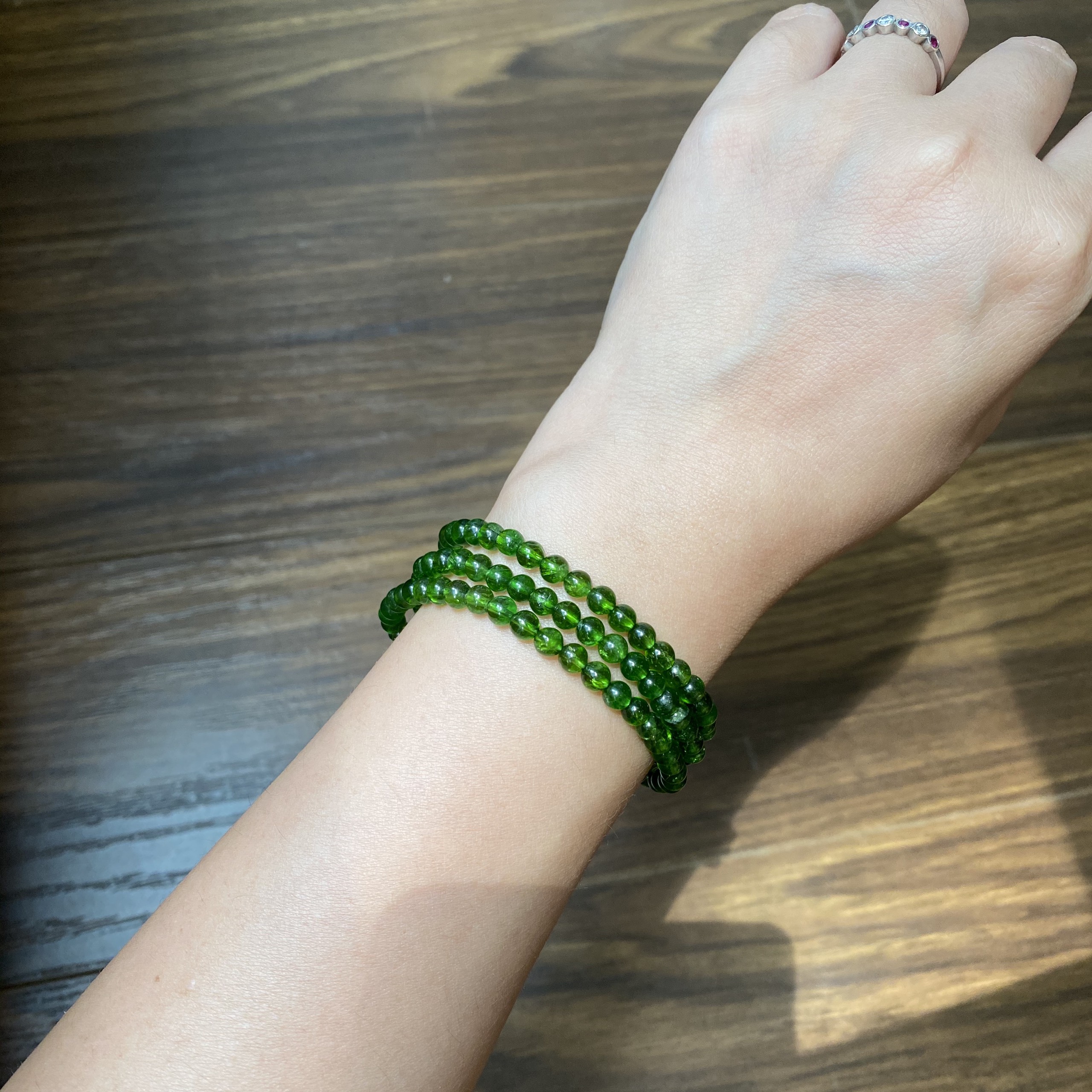 Chuỗi Vòng Tay Đá Diopside 4 Ly