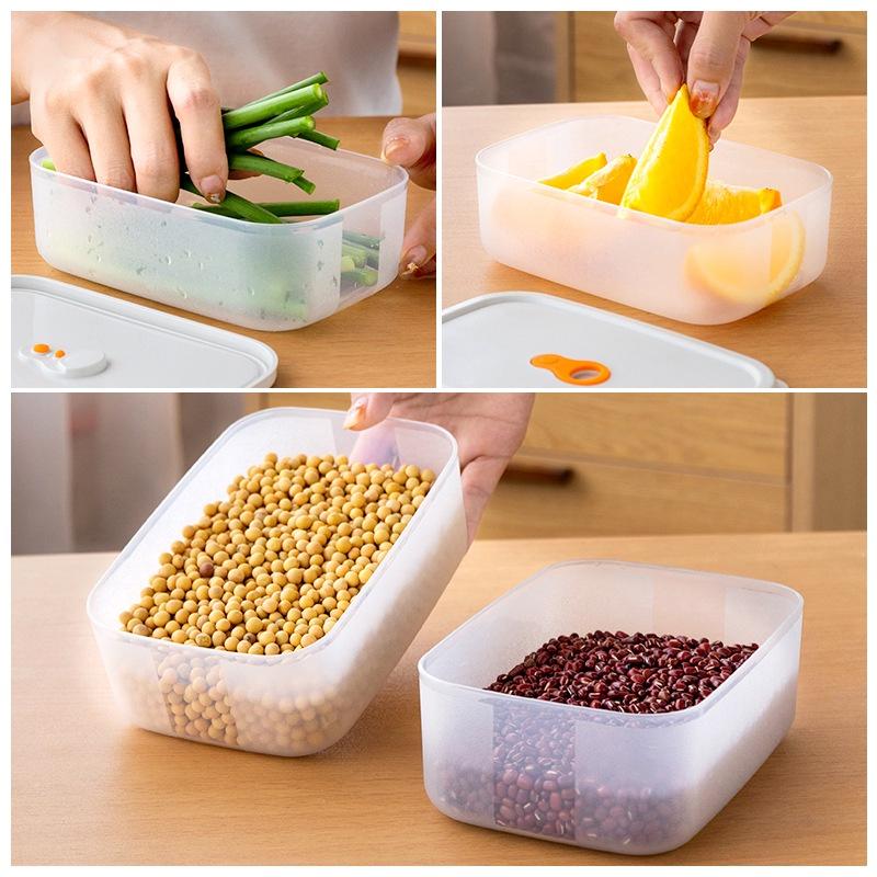 Combo 3 Hộp Nhựa Đựng Đồ Ăn Để Tủ Lạnh, Hộp Đựng Cơm Văn Phòng Có Nắp Đậy Tiện Lợi
