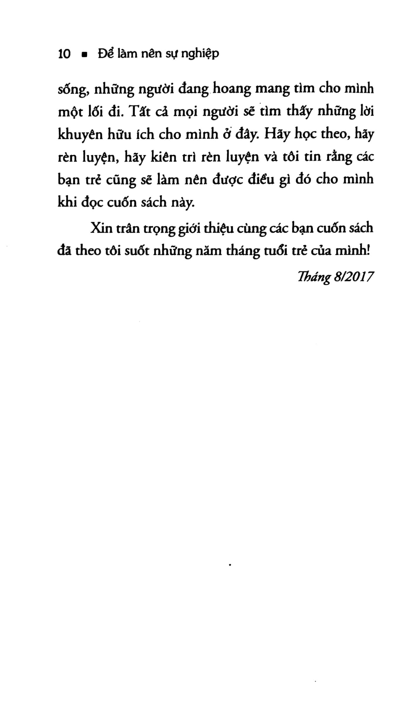 Để Làm Nên Sự Nghiệp (Tái Bản 2023)
