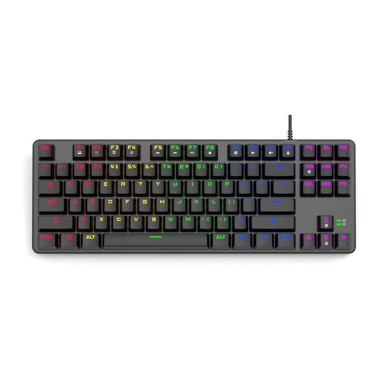 Giao Hàng Nhanh Thật Cơ Có Dây Chiếu Sáng RGB Punk Lại Mạ Xanh Công Tắc Đen Công Tắc Máy Tính Để Bàn Laptop Chơi Game
