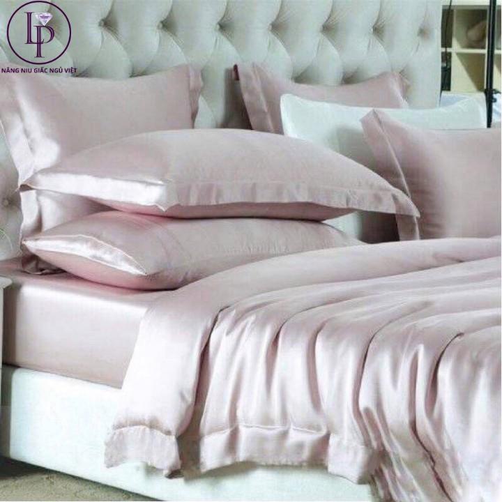 Bộ Drap Gối Lụa Cao cấp Hàng LOẠI 1 chất vải dày hàng mát Mịn - KH lựa chọn màu