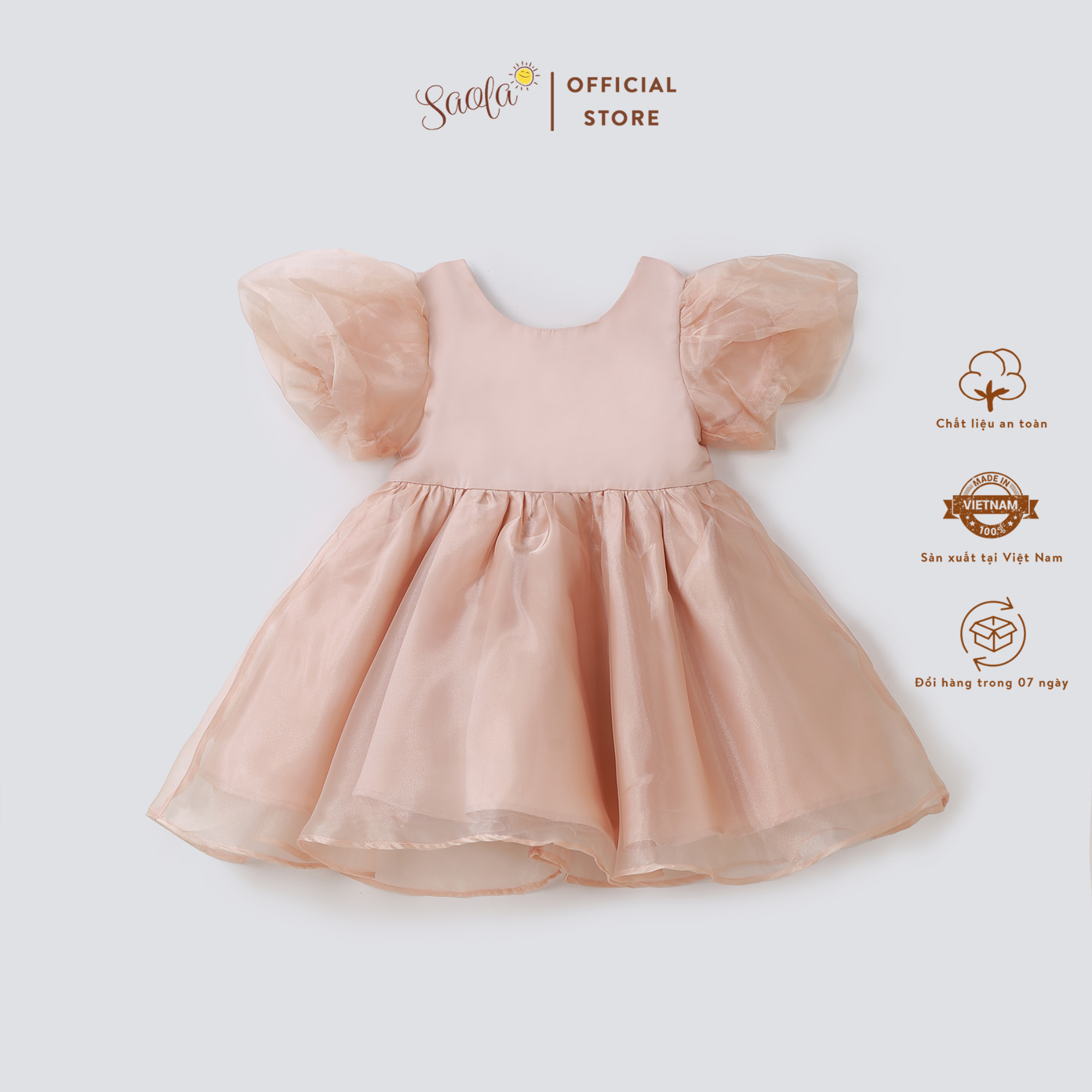 Đầm/Váy Công Chúa Tùng Xòe Bồng Bềnh Cho Bé - AUDRELLA DRESS - DRP005 - SAOLA KIDS CLOTHING