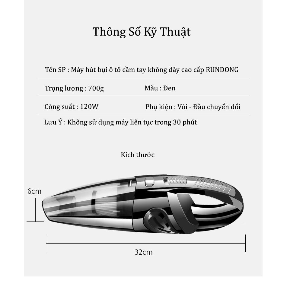 Máy hút bụi ô tô cầm tay không dây R6053