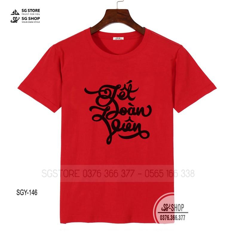 Áo thun Tết Đoàn Viên - Màu đỏ - Thun cotton dày dặn | SGSHOP