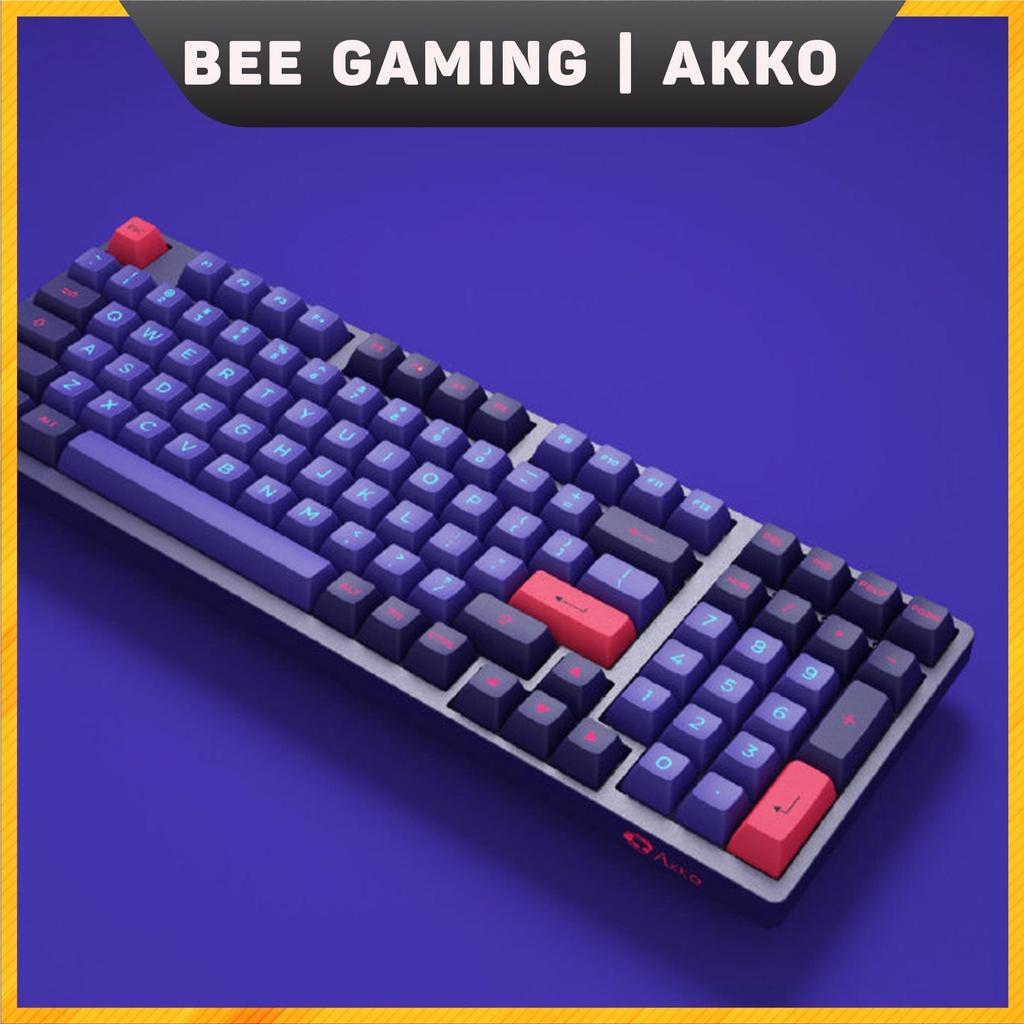 Bộ keycap chính hãng  AKKO - Neon (PBT DoubleShot / ASA profile / 158 nút)