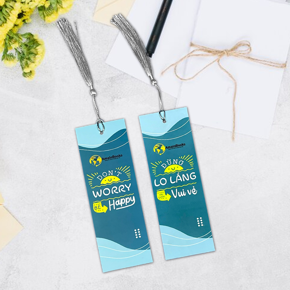 Bookmark đánh dấu sách truyền cảm hứng có tua rua (tặng kèm Bookmark khi mua sách)