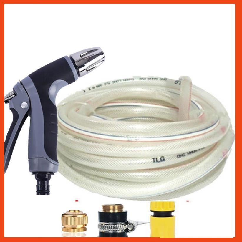 Bộ dây và vòi xịt rửa xe tưới cây tăng áp 7-10M 206817
