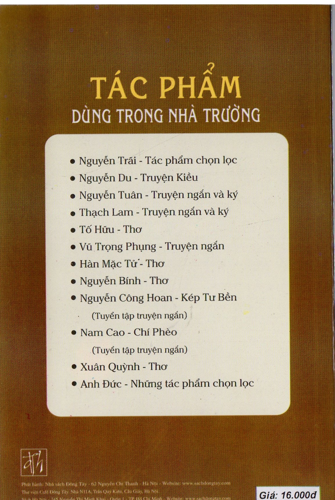 Tác phẩm dùng trong nhà trường - Truyện ngắn Nguyễn Minh Châu (Sách bỏ túi)