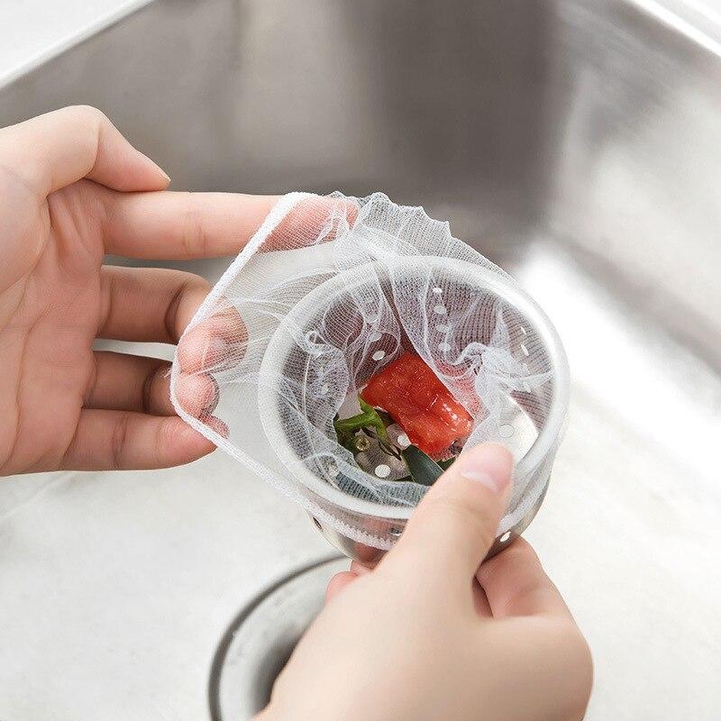 Set 100 Túi Lưới Lọc Rác Cho Bồn Rửa Chén