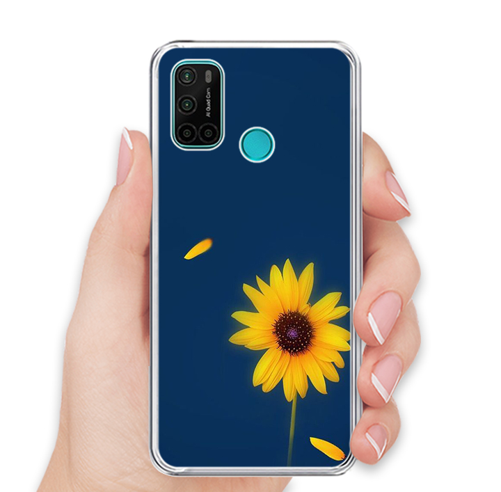 Ốp lưng dẻo cho điện thoại VSMART JOY 4 - 0327 SUNFLOWER06 - Hàng Chính Hãng
