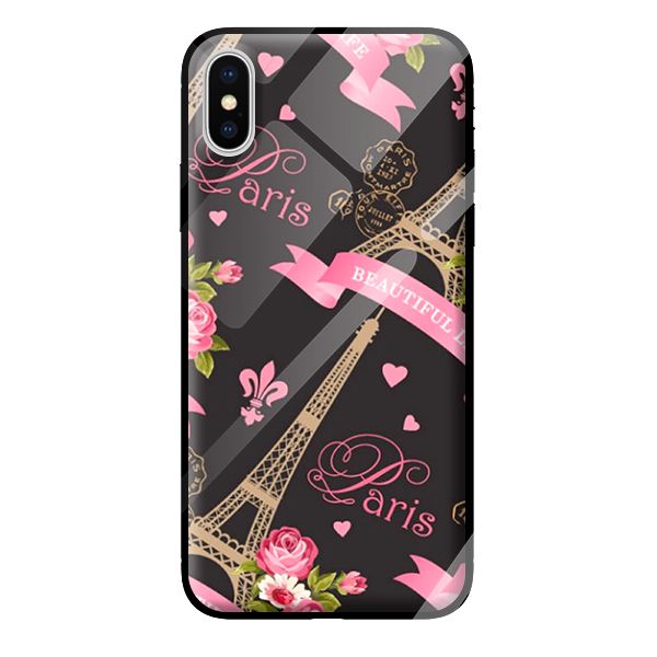 Ốp kính cường lực cho iPhone XS nền 010 - Hàng chính hãng