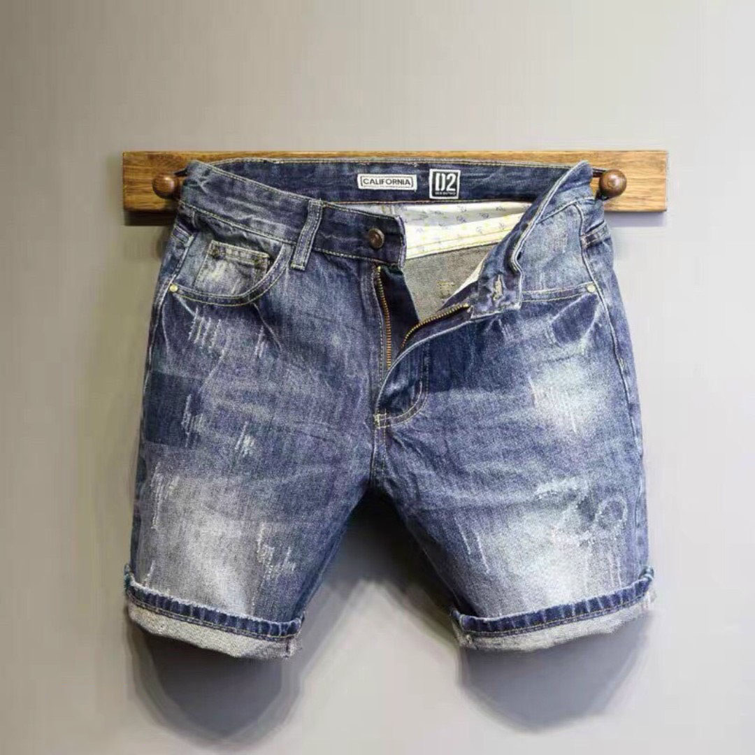 Quần shorts jeans nam ngắn phong cách