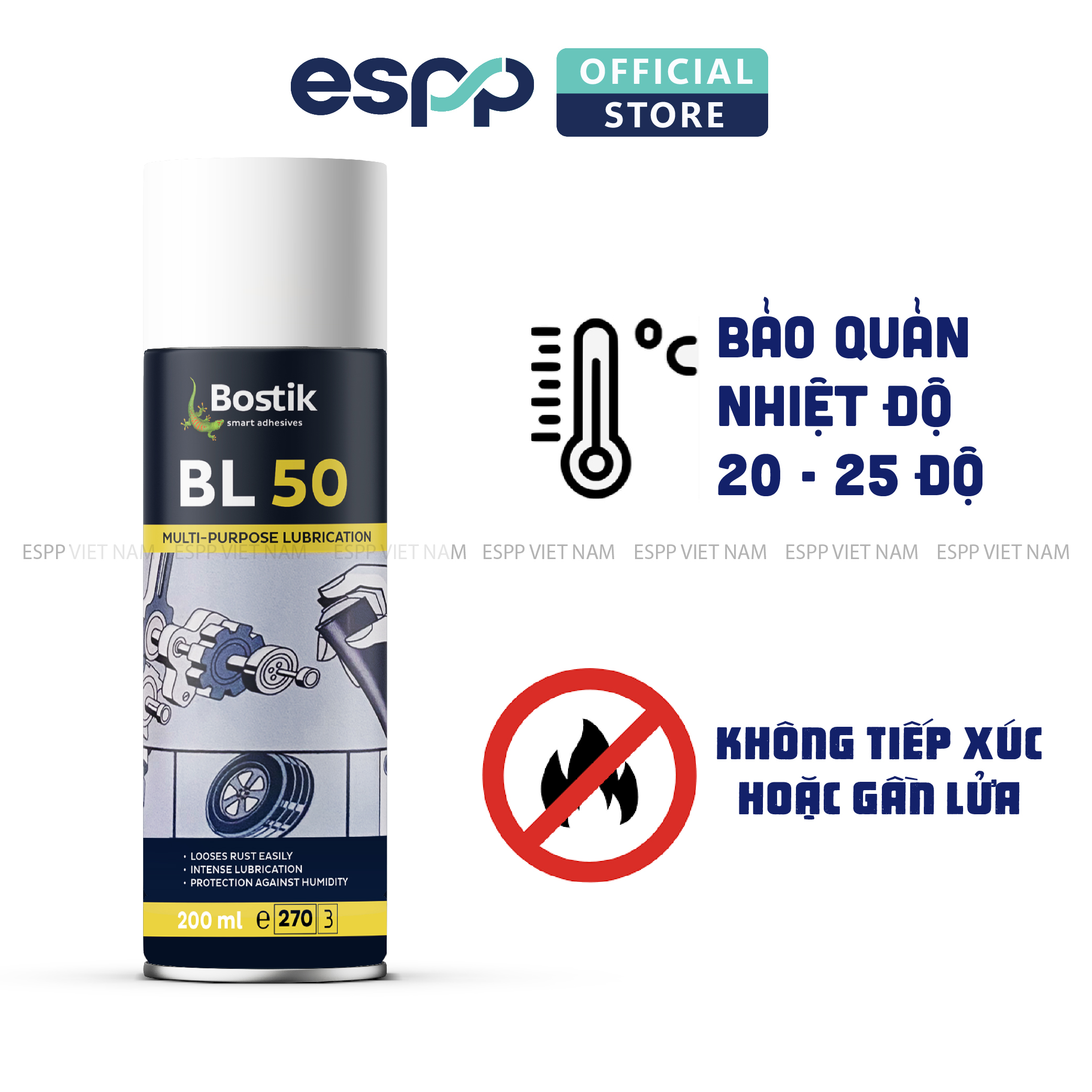 Dầu chống rỉ sét BL50 đa năng dạng chai xịt – BOSTIK