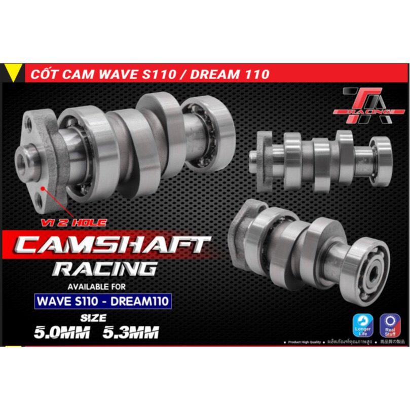 Cam độ 5ly 5ly3 Wave S110 RSX 110 Dream 110 2 lỗ TA Racing