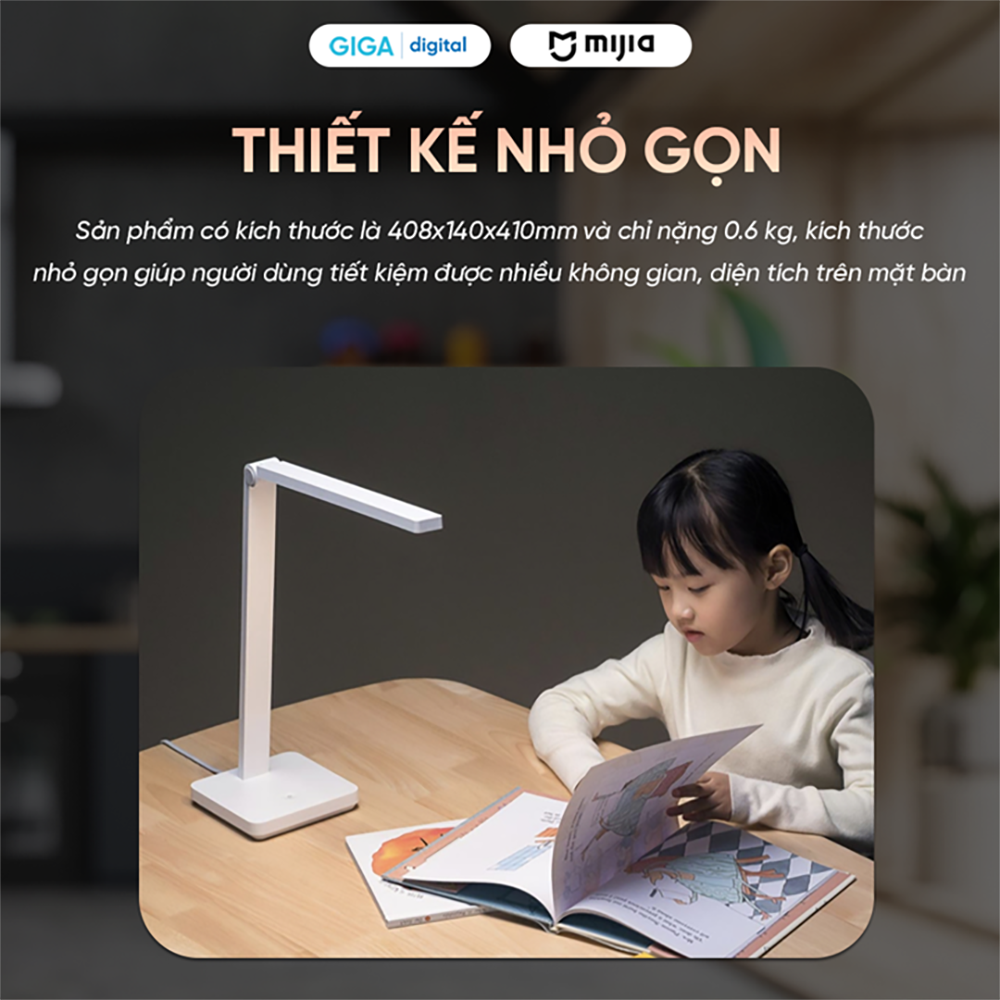 Đèn Bàn Xiaomi Mijia Lite 2020 - Bảo vệ mắt, chống cận thị - Hàng Chính Hãng