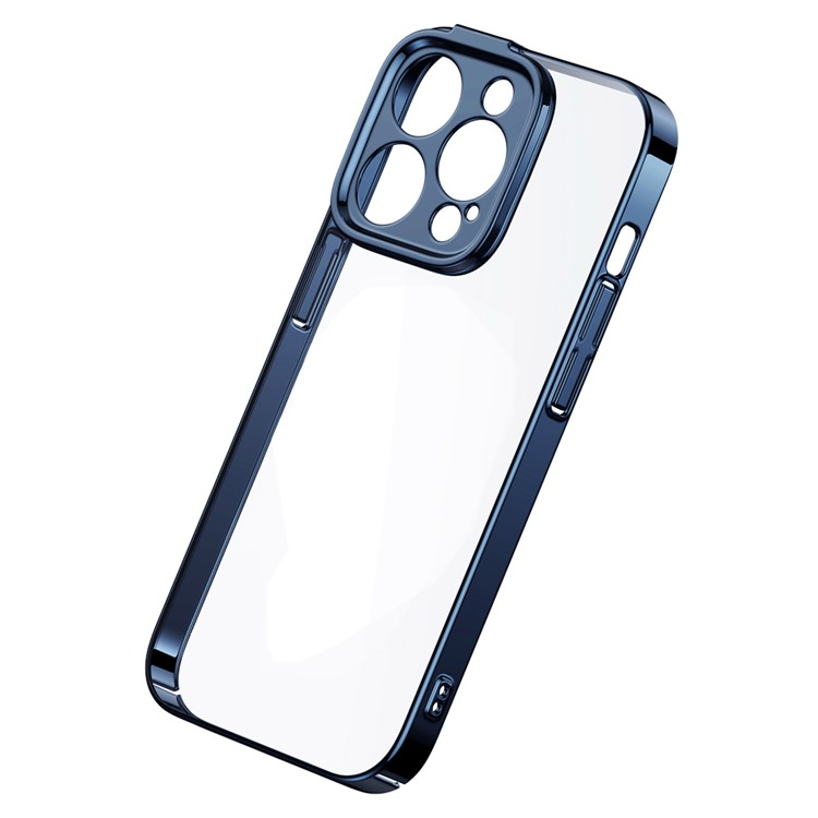 Ốp lưng viền màu mạ crom cho iPhone 14 Pro Max (6.7 inch) hiệu Baseus Glitter mỏng 0.6mm, chống va đập, gờ bảo vệ Camera, mạ Crom sang trọng - hàng nhập khẩu