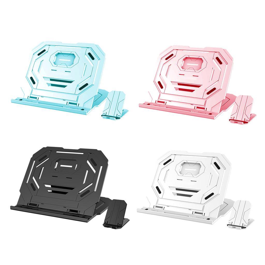 Laptop Stand Holder 2-in-1 w/ 360 Degree Base Rotation & Phone Holder Black