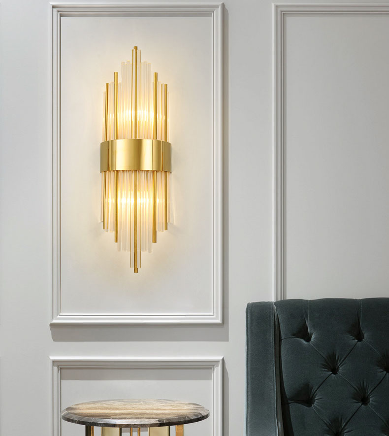 Đèn tường MENOR pha lê hiện đại trang trí nội thất cao cấp, sang trọng - kèm bóng LED chuyên dụng