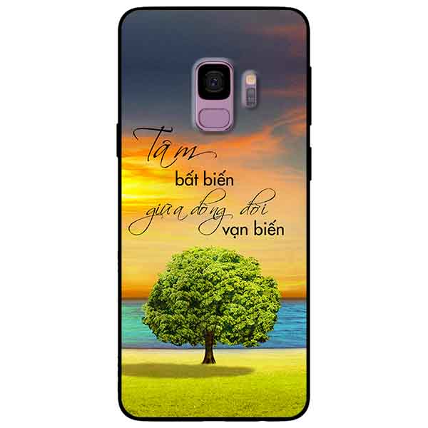 Ốp lưng in cho Samsung S9 Mẫu Tâm Bất Biến