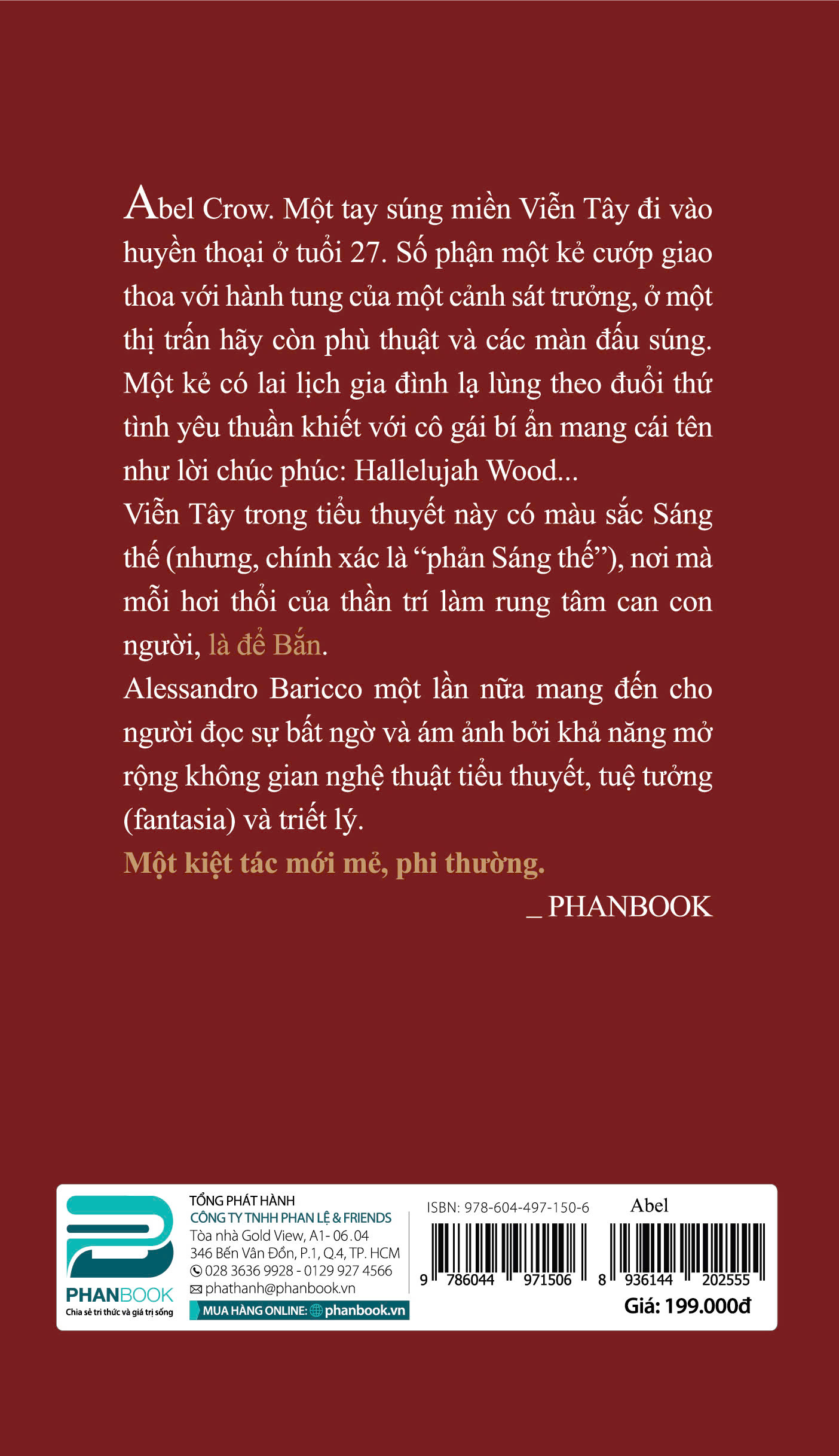 Abel - Một Truyện Siêu Hình Học Cao Bồi Viễn Tây - Alessandro Baricco