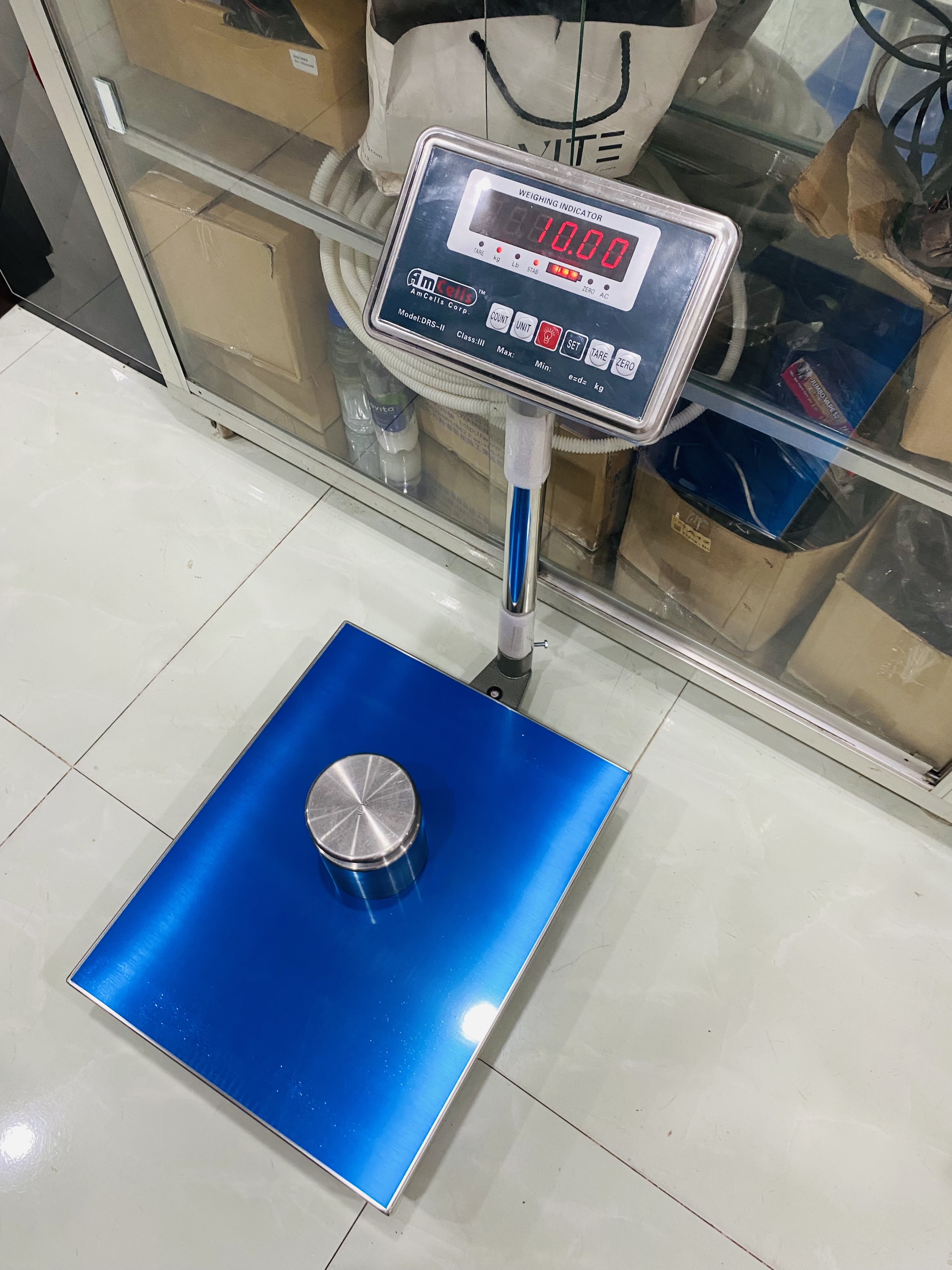 CÂN BÀN ĐỨNG GIÁ RẺ AMCELL DRS-II- MỨC CÂN 100KG
