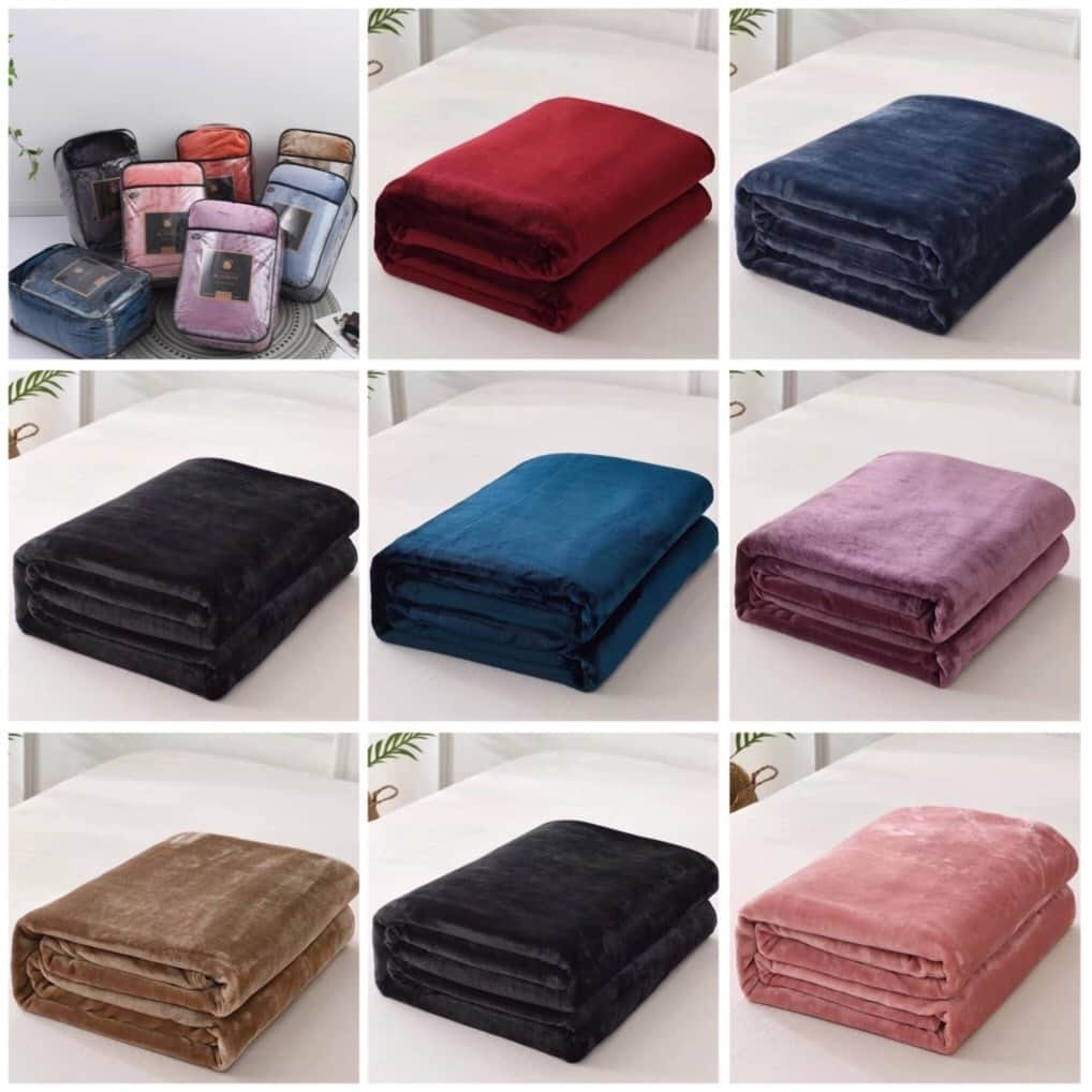 CHĂN MỀN BLANKET MÙA THU ĐÔNG CAO CẤP CHO CẢ GIA ĐÌNH CHẤT LIỆU LÔNG THỎ MỀM MỊN, GIỮ ẤM TỐT, KÍCH CỠ TO 2,3*2M KÈM TÚI ĐỰNG