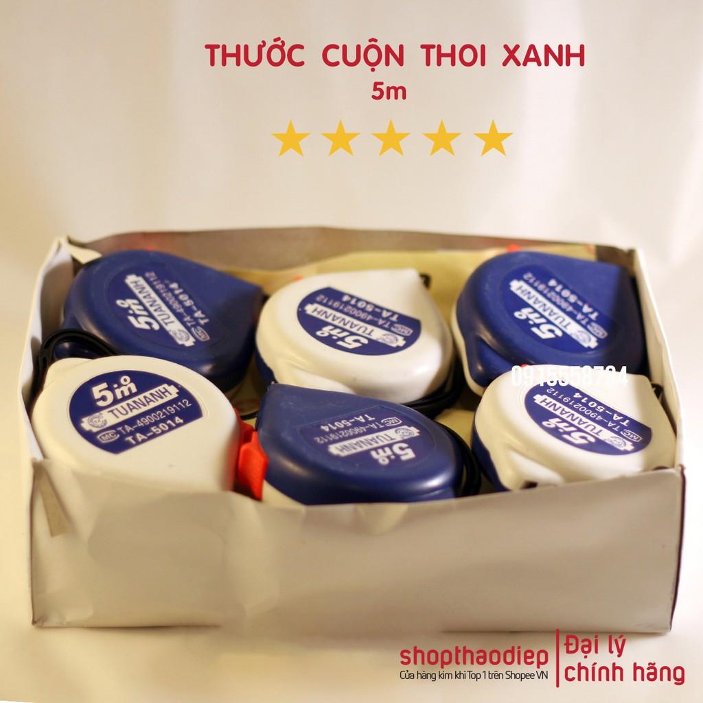 Thước Dây 5m Tuấn Anh Giá Rẻ, Thước Cuộn 5m Thoi Xanh