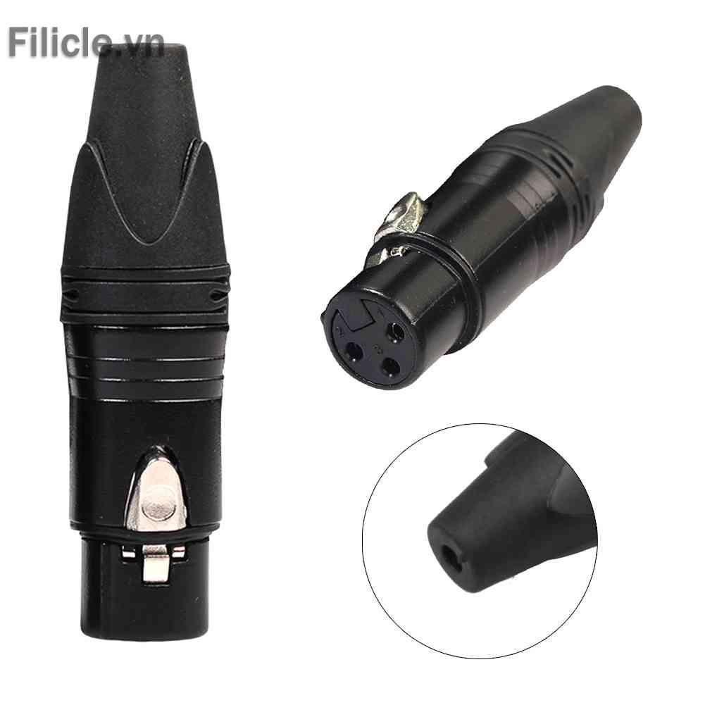 Set 10 Đầu Nối Dây Cáp Âm Thanh XLR 3Pin